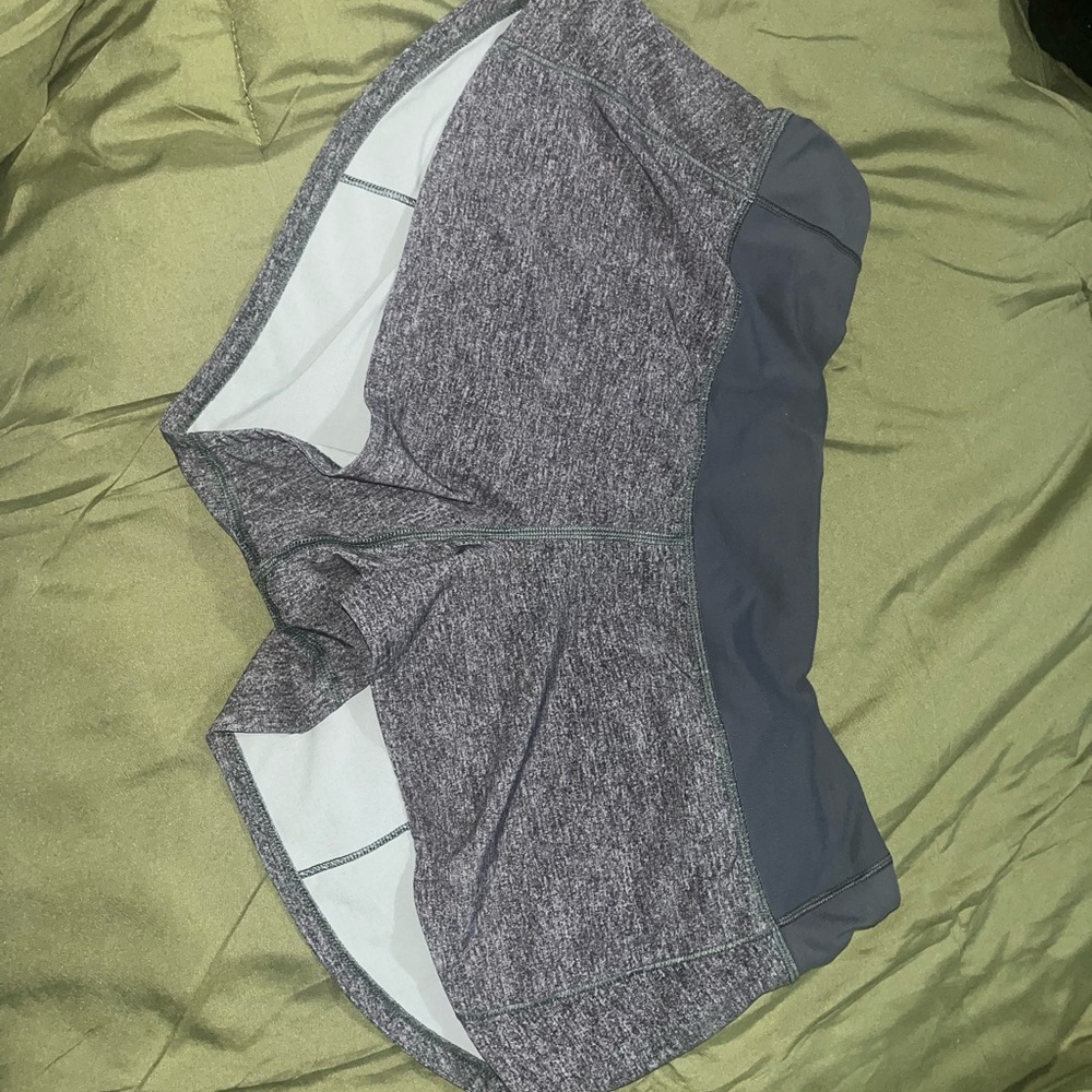 lululemon athletica Heathered Gray Athletic Shorts